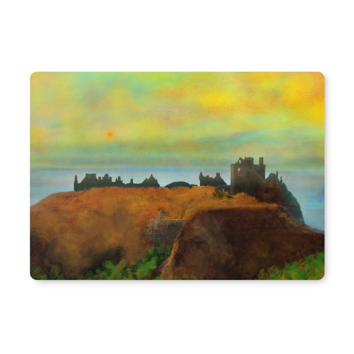 Dunnottar Castle Dusk Art Gifts Placemat