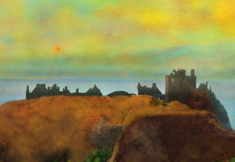 Dunnottar Castle Dusk Dusk Art Prints from my Historic & Iconic Art Gallery Collection