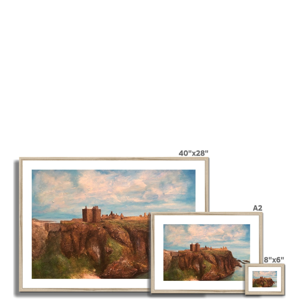 Dunnottar Castle Painting | Framed & Mounted Prints From Scotland