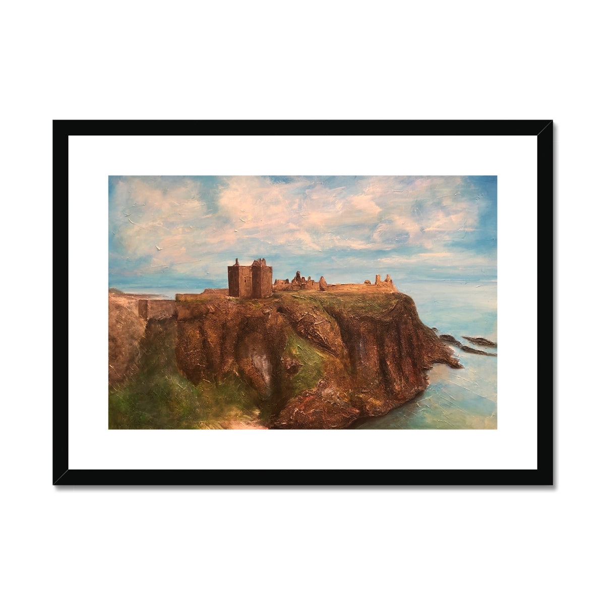 Dunnottar Castle Painting | Framed &amp; Mounted Prints From Scotland