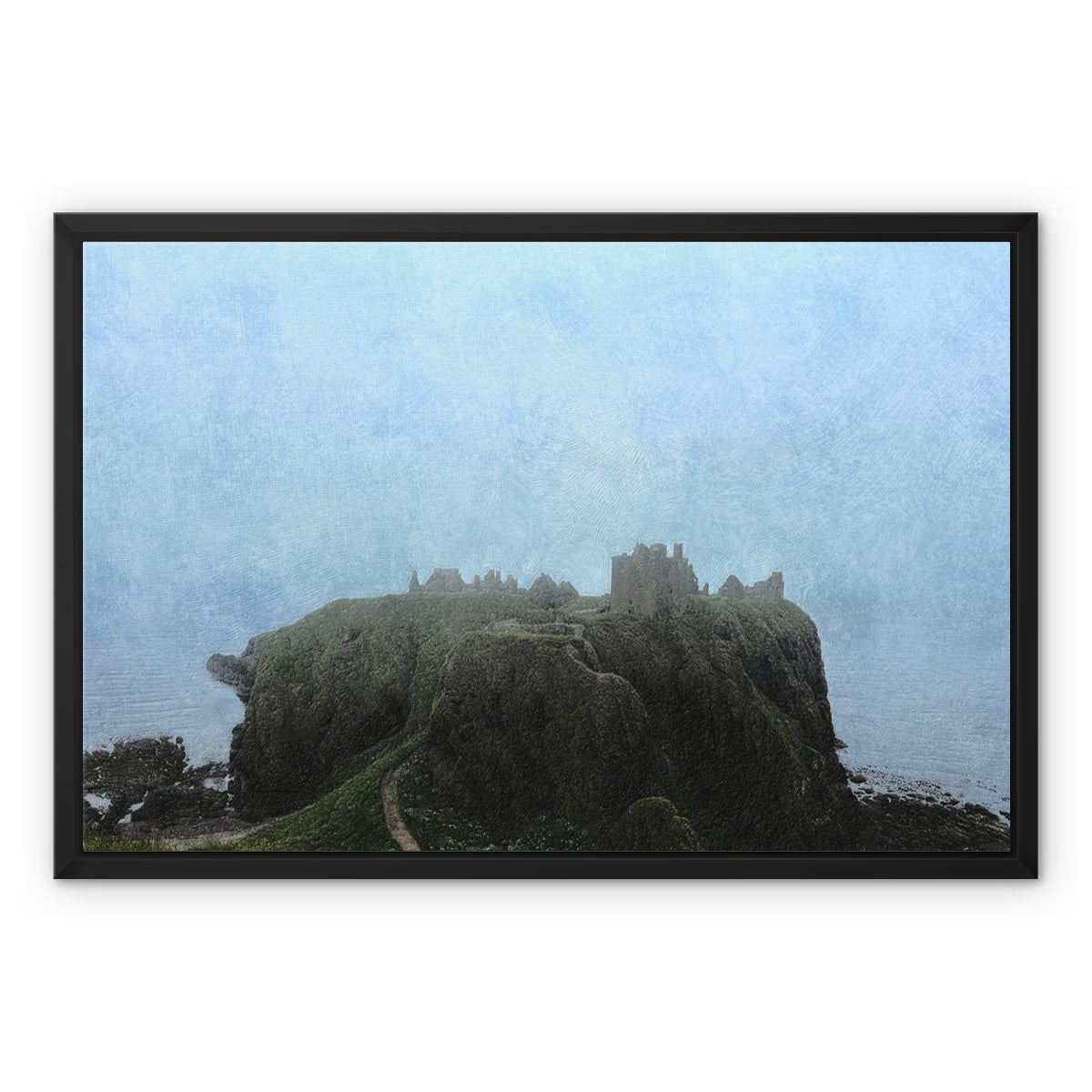 Dunnottar Castle Mist Painting | Framed Canvas From Scotland