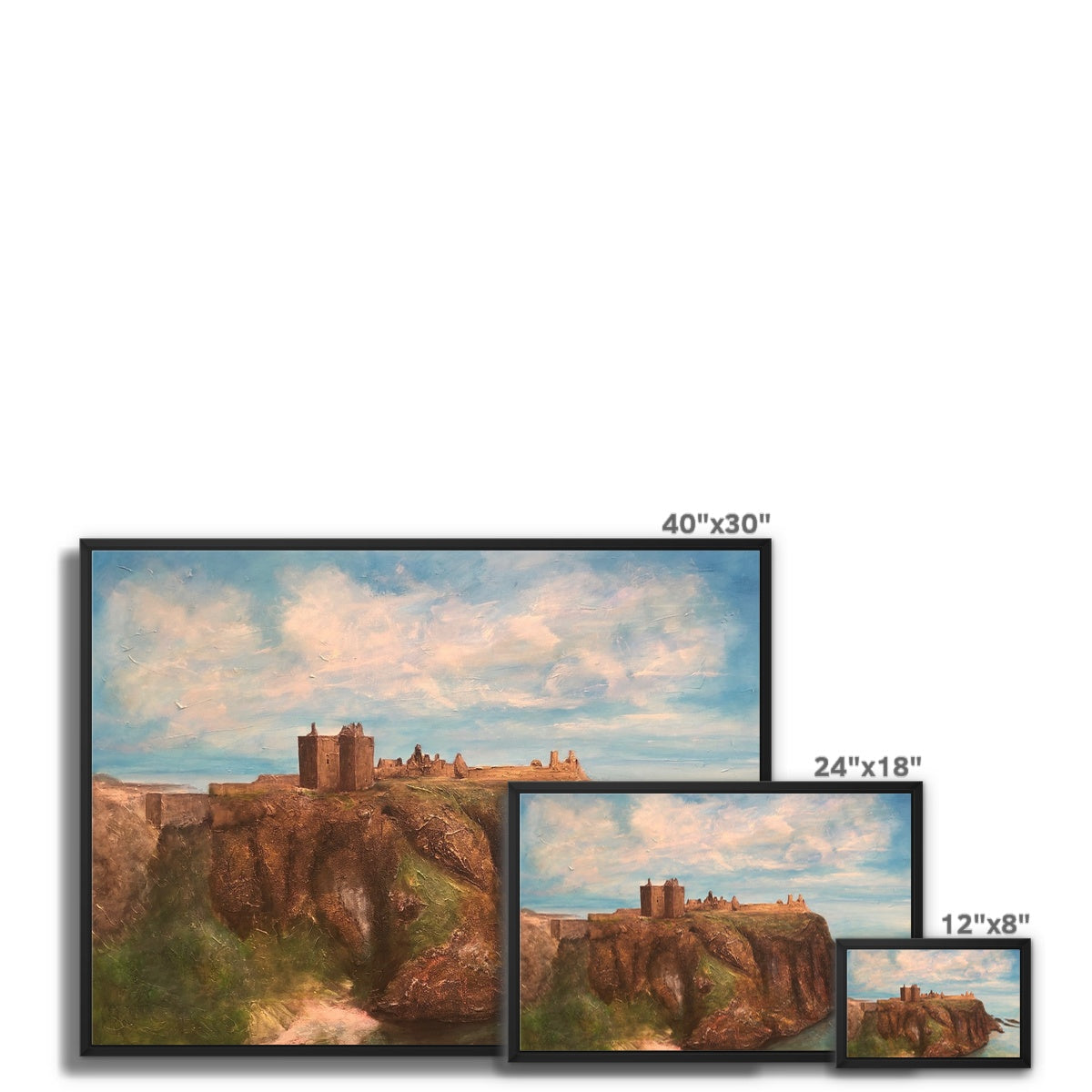 Dunnottar Castle Painting | Framed Canvas From Scotland