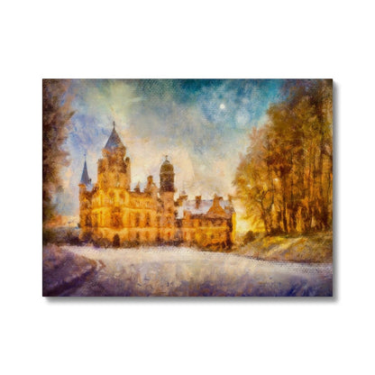 Dunrobin Castle Moonlight Canvas