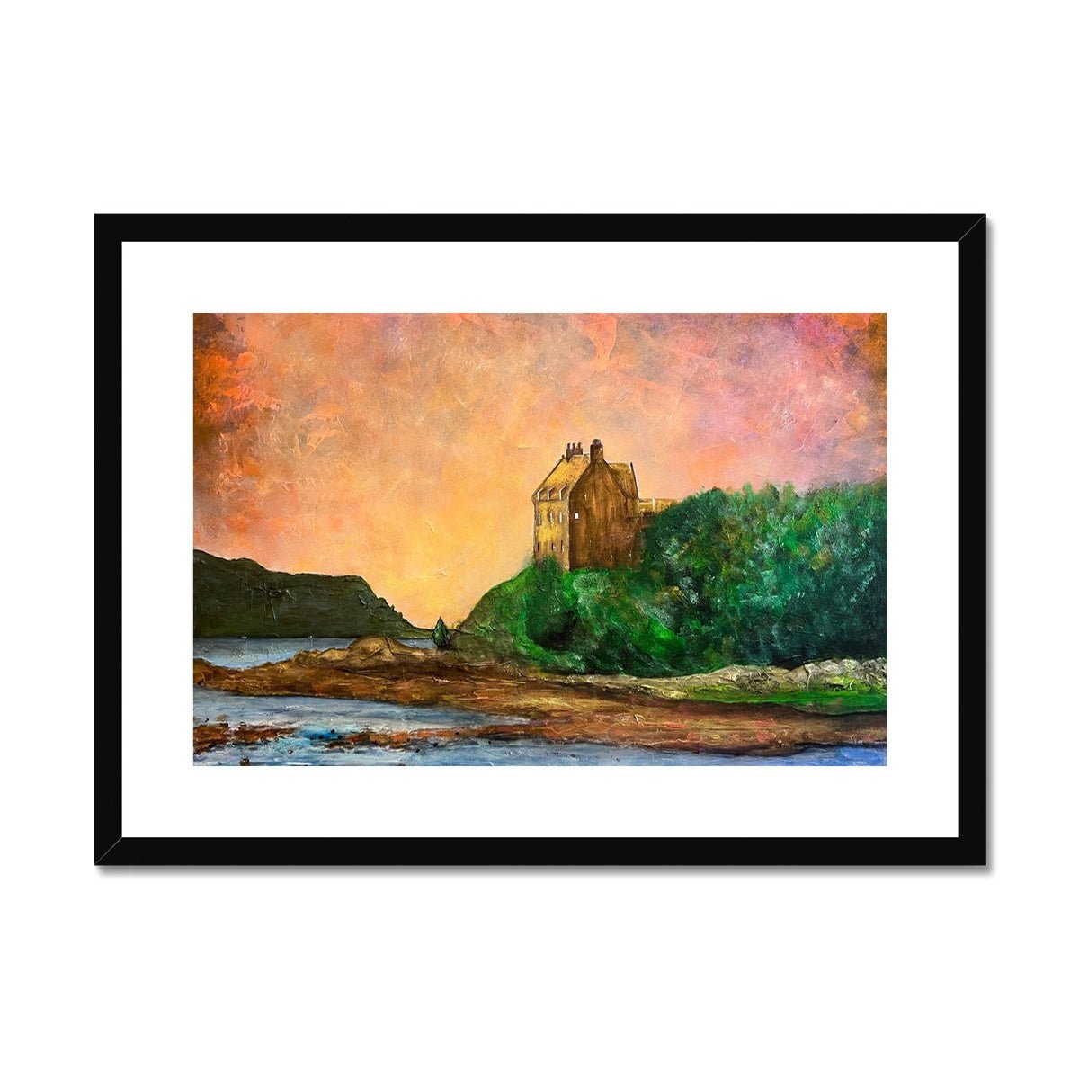 Duntrune Castle Painting | Framed & Mounted Prints From Scotland