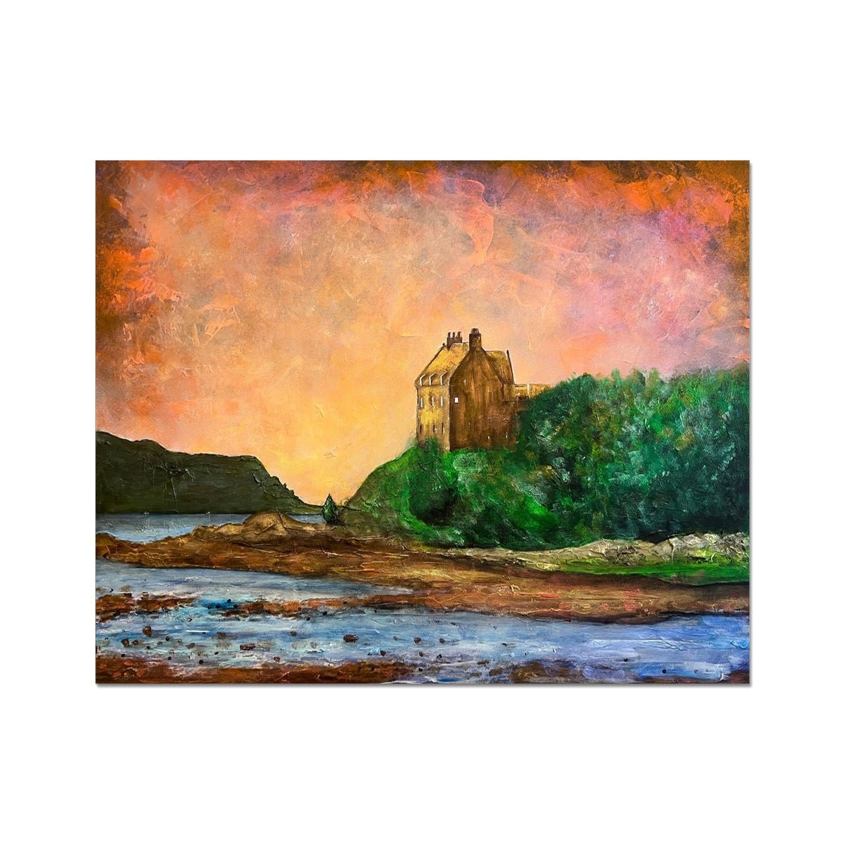 Duntrune Castle Painting | Artist Proof Collector Prints From Scotland