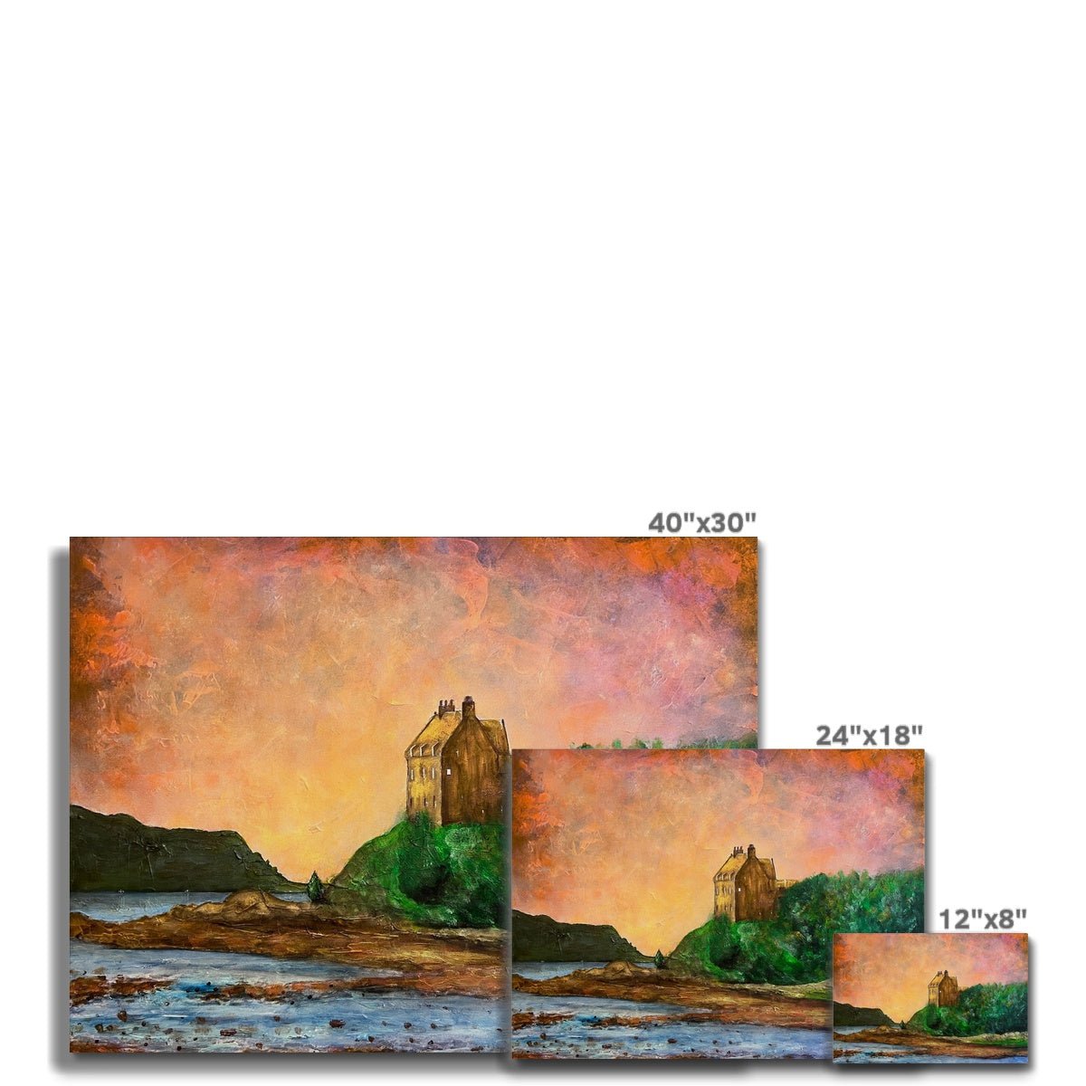 Duntrune Castle Painting | Canvas From Scotland