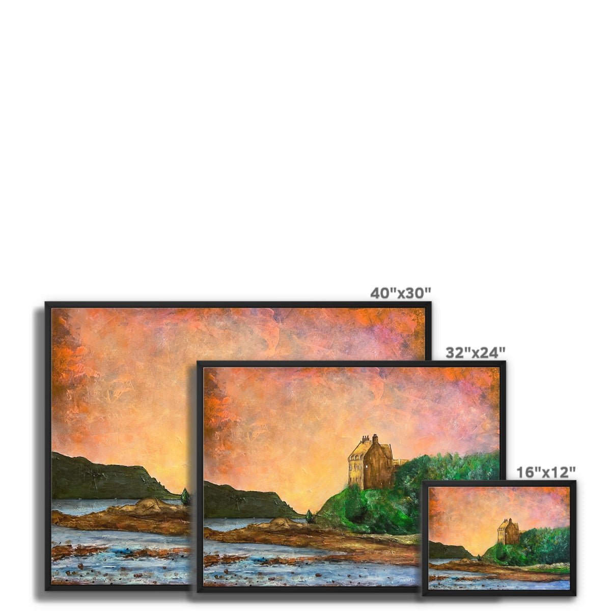 Duntrune Castle Painting | Framed Canvas From Scotland