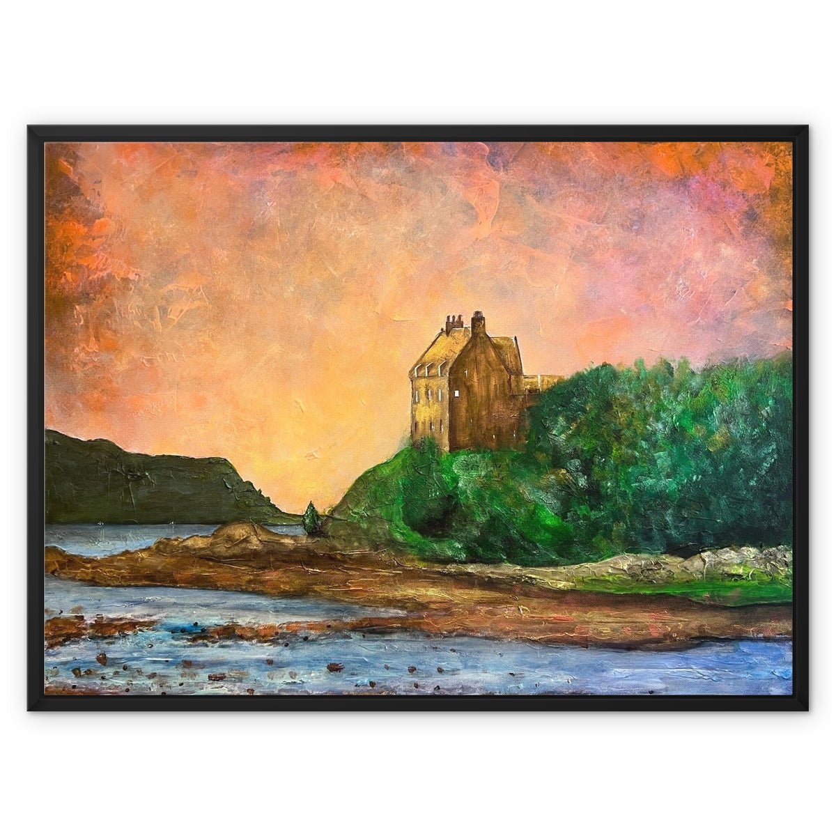 Duntrune Castle Painting | Framed Canvas From Scotland