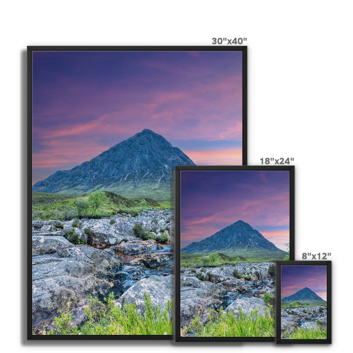 Buachaille Etive Mor Dawn Glencoe Scottish Landscape Photography | Framed Canvas Prints From Scotland Prints From Scotlands From Scotland