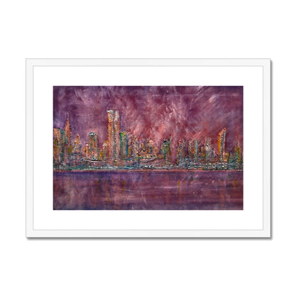 East Side Snow New York Painting | Framed &amp; Mounted Prints From Scotland