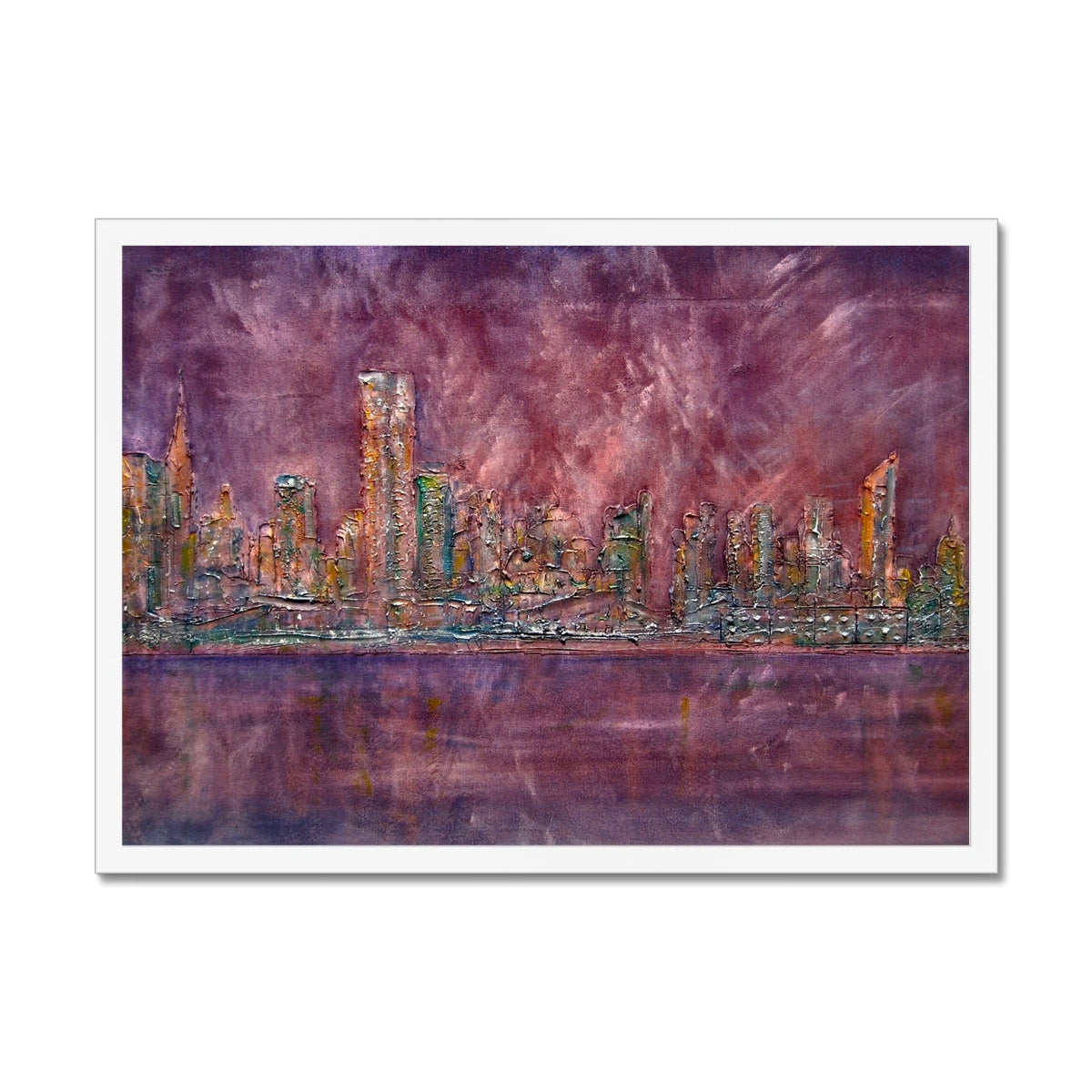 East Side Snow New York Painting | Framed Prints From Scotland