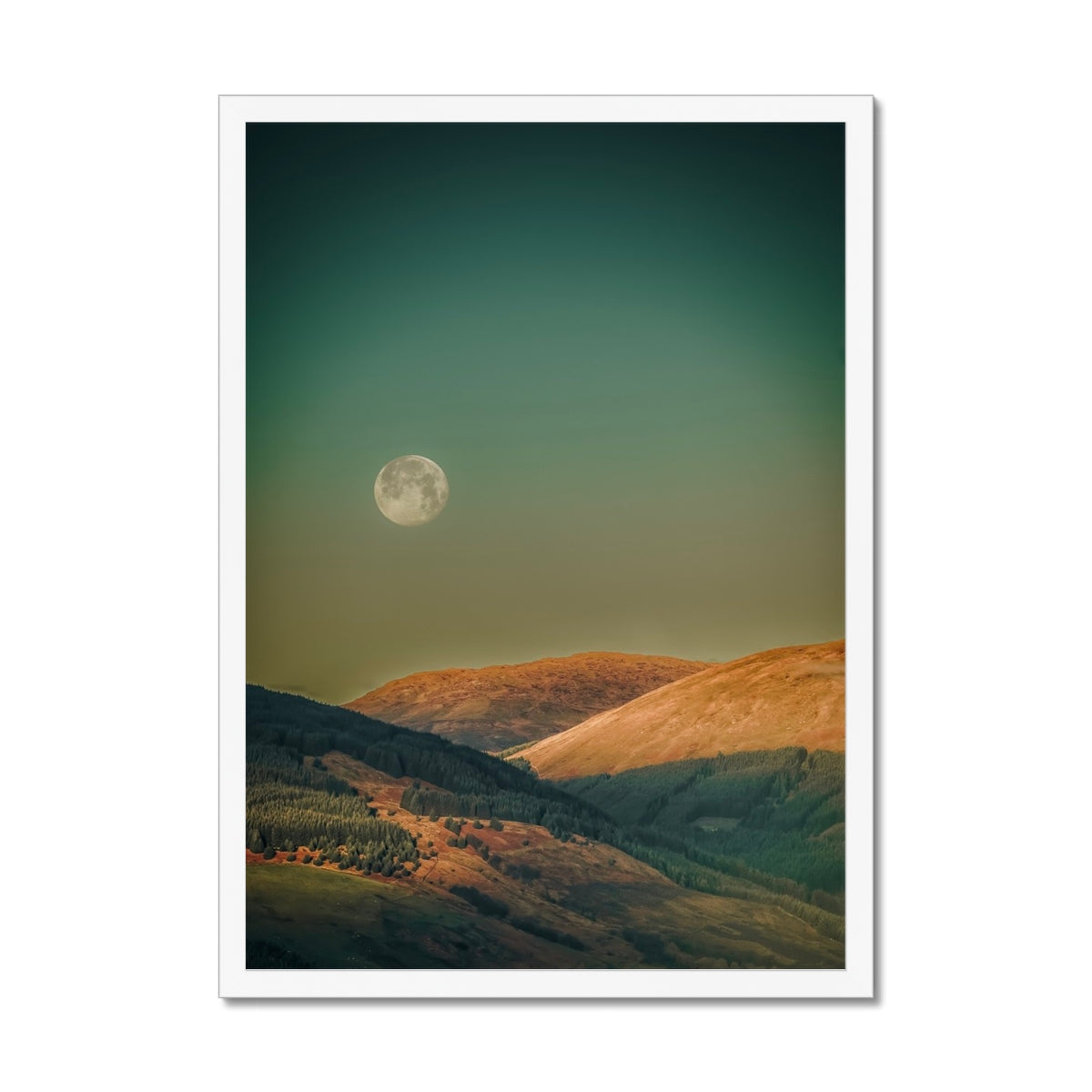 Argyll Moon Scottish Landscape Photography | Framed Print