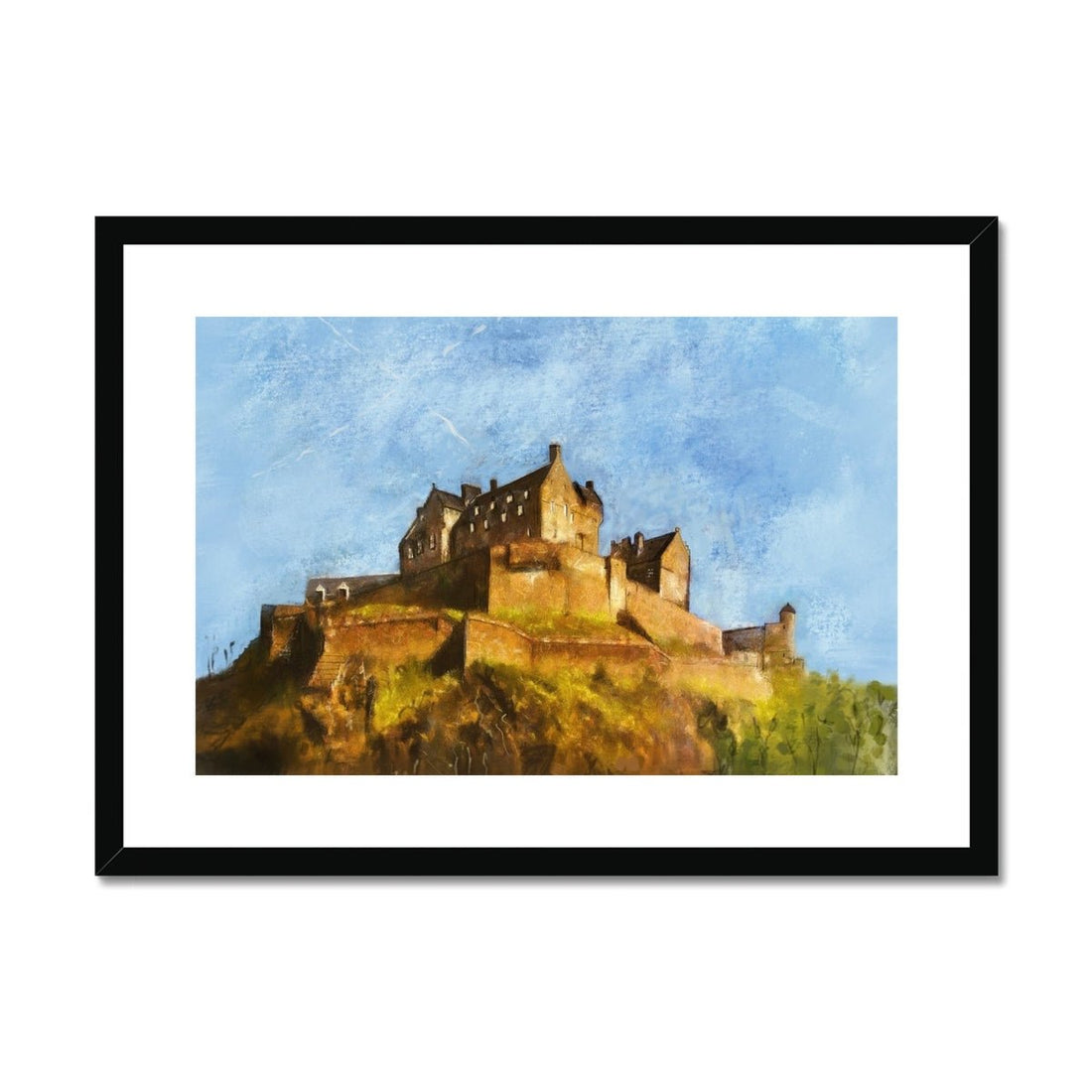 Edinburgh Castle Painting | Framed &amp; Mounted Prints From Scotland