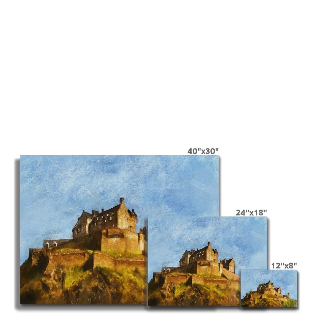 Edinburgh Castle Painting | Canvas From Scotland