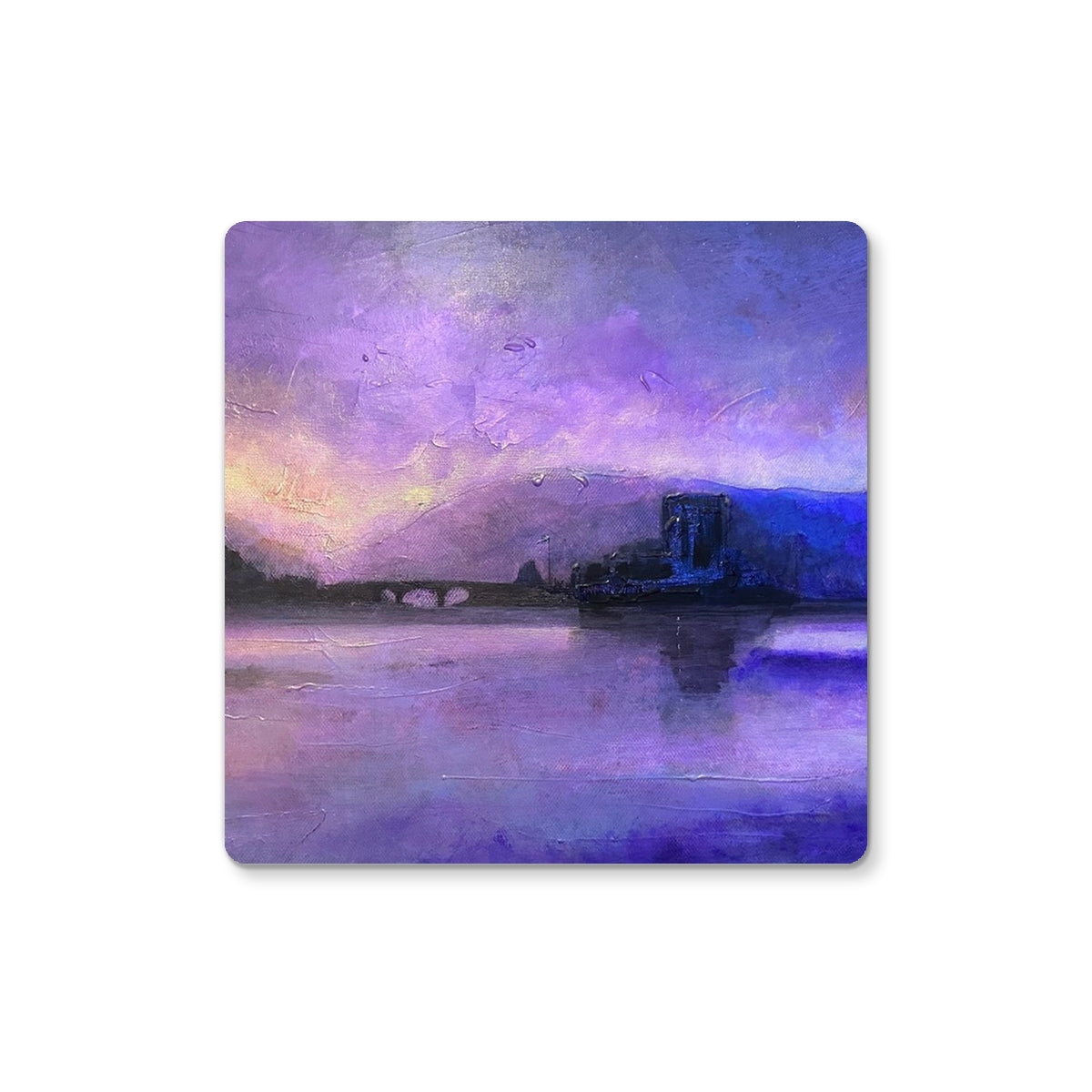 Eilean Donan Castle Moonset Art Gifts Coaster