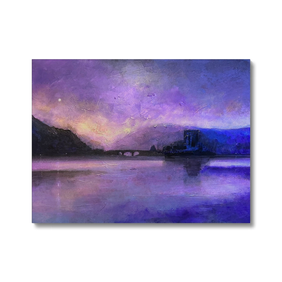 Eilean Donan Castle Moonset Painting | Canvas Prints From Scotland