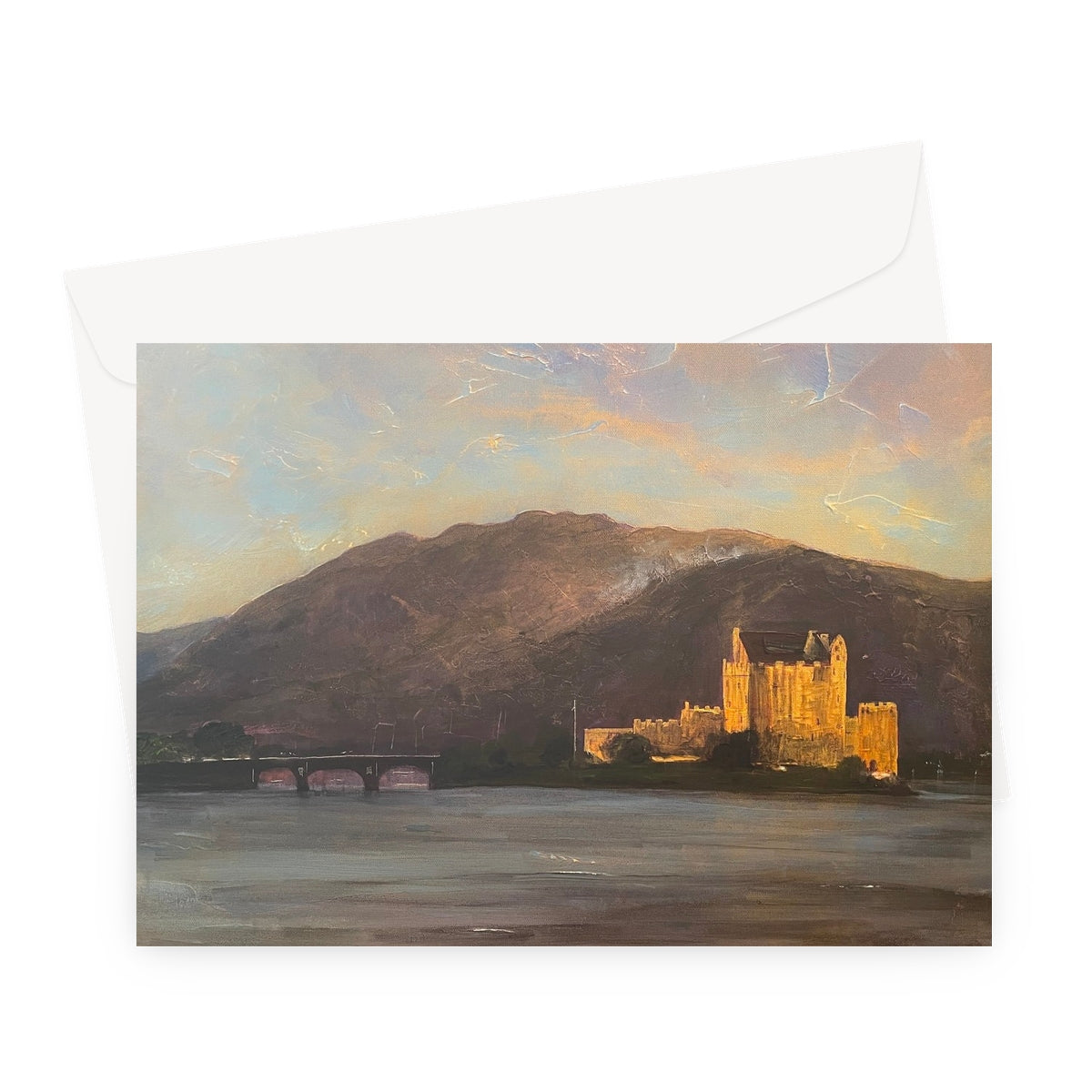 Eilean Donan Castle Scottish Art Gifts Greeting Card