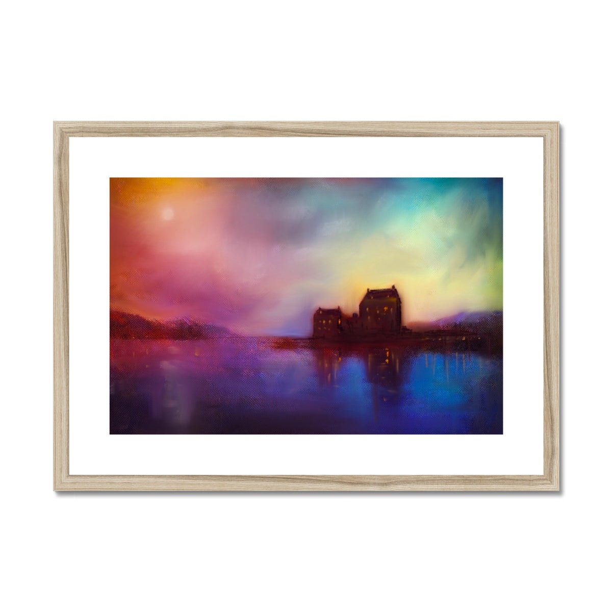 Eilean Donan Castle Sunset Painting | Framed & Mounted Prints From Scotland