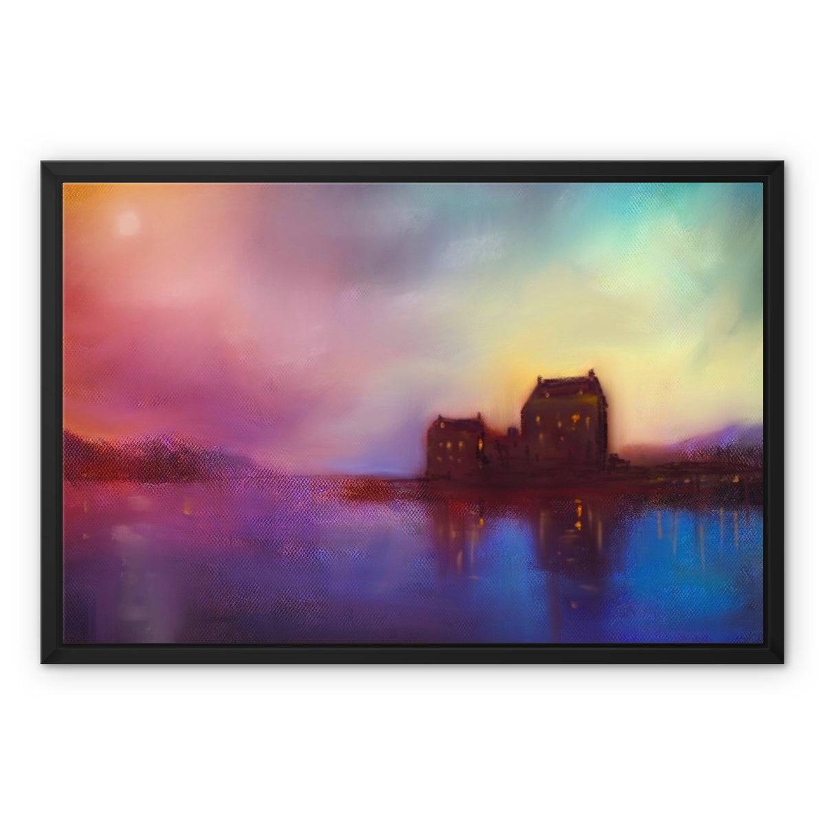 Eilean Donan Castle Sunset Painting | Framed Canvas Prints From Scotland