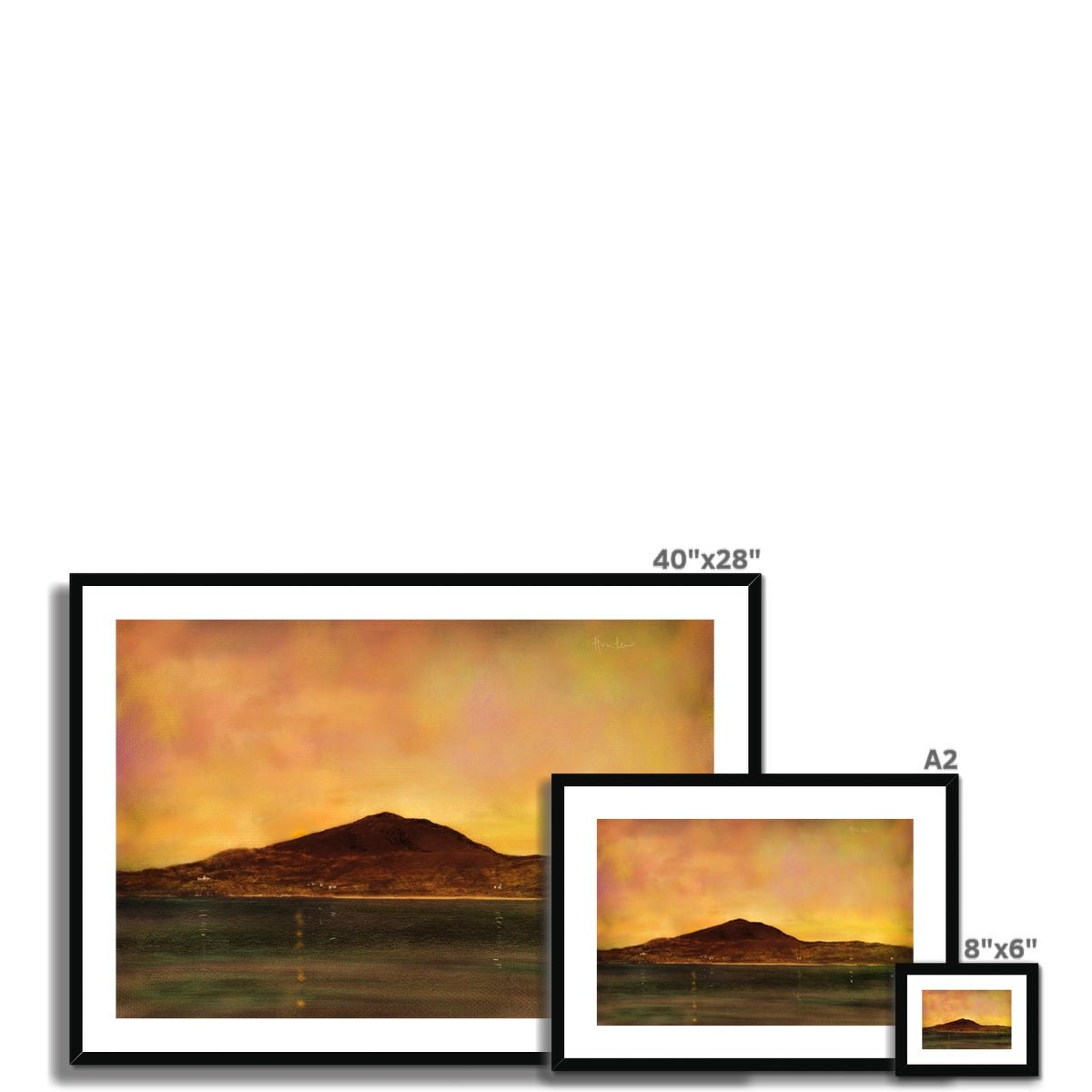 Eriskay Dusk Painting | Framed & Mounted Prints From Scotland