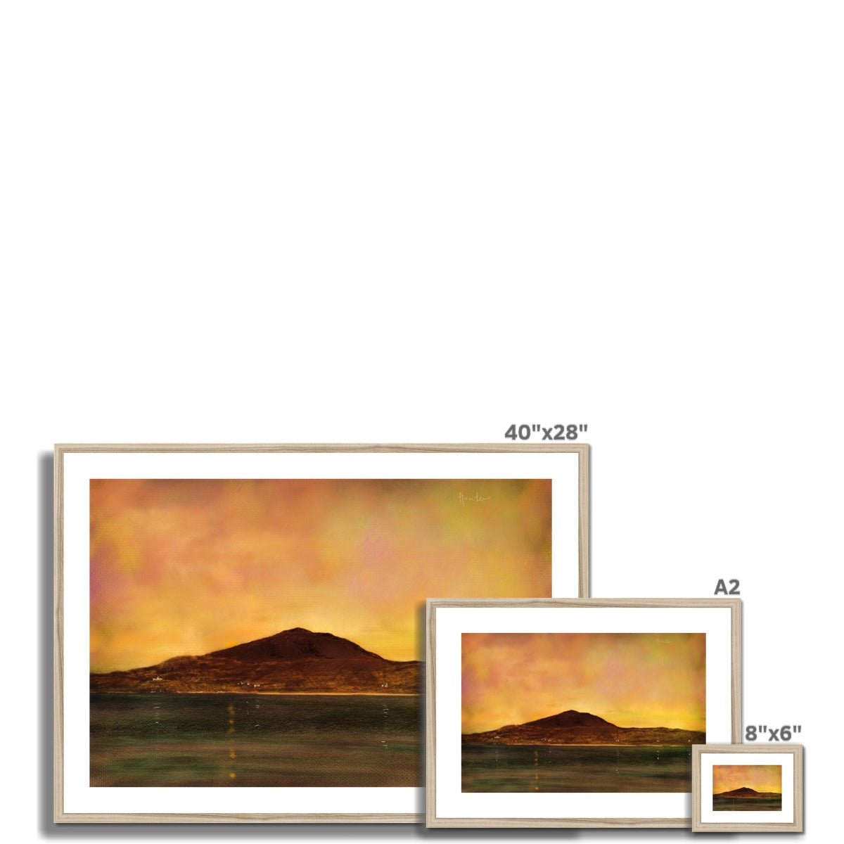 Eriskay Dusk Painting | Framed & Mounted Prints From Scotland