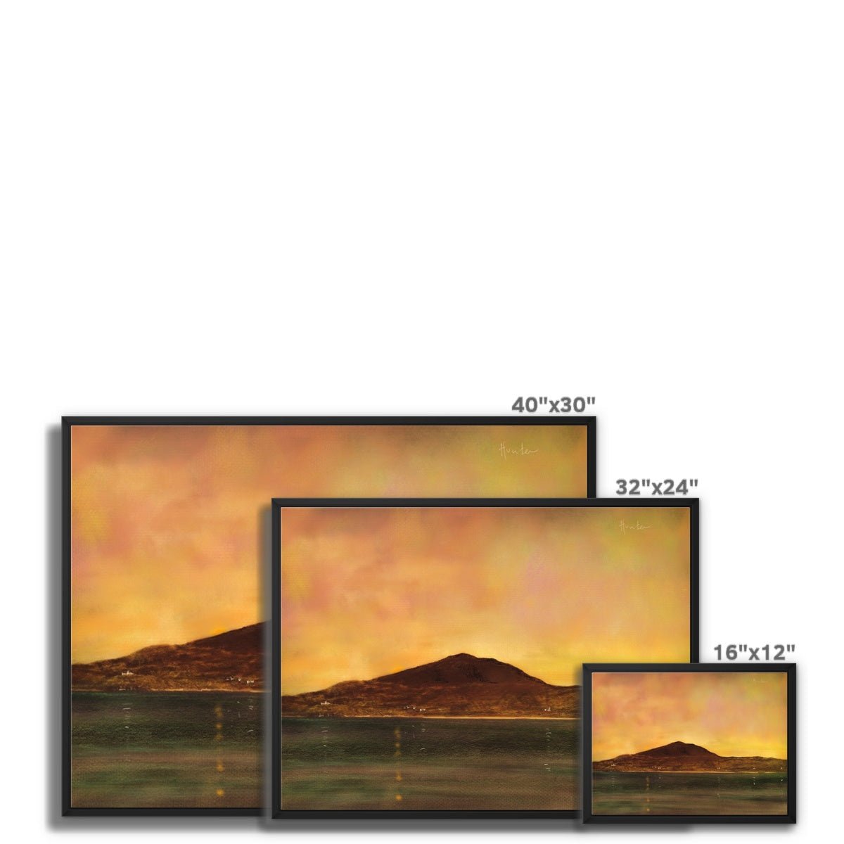 Eriskay Dusk Painting | Framed Canvas From Scotland