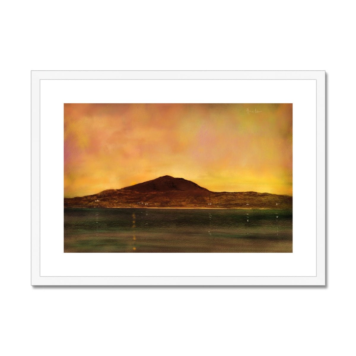 Eriskay Dusk Painting | Framed & Mounted Prints From Scotland