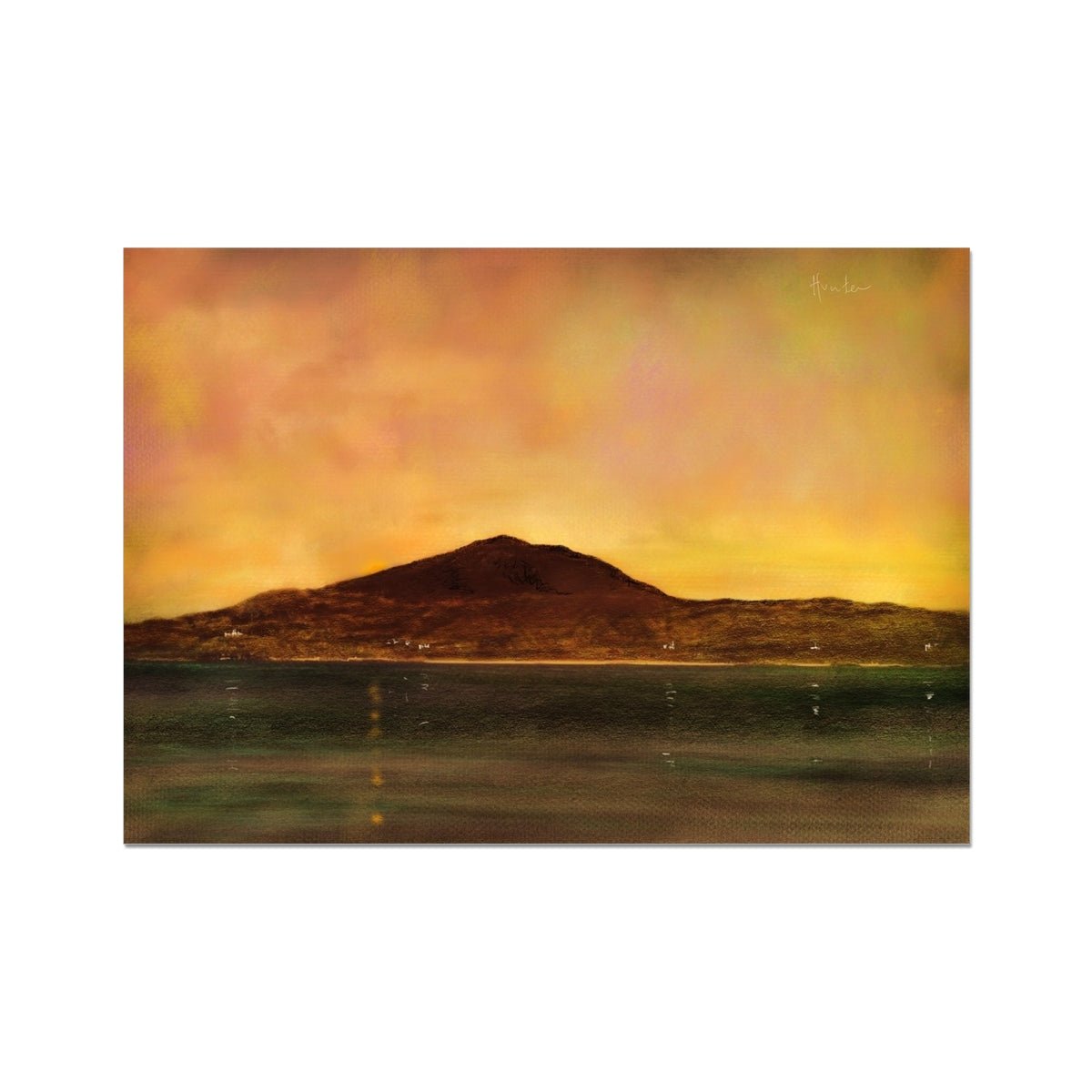 Eriskay Dusk Painting | Signed Art Prints From Scotland | By Scottish Artist Hunter