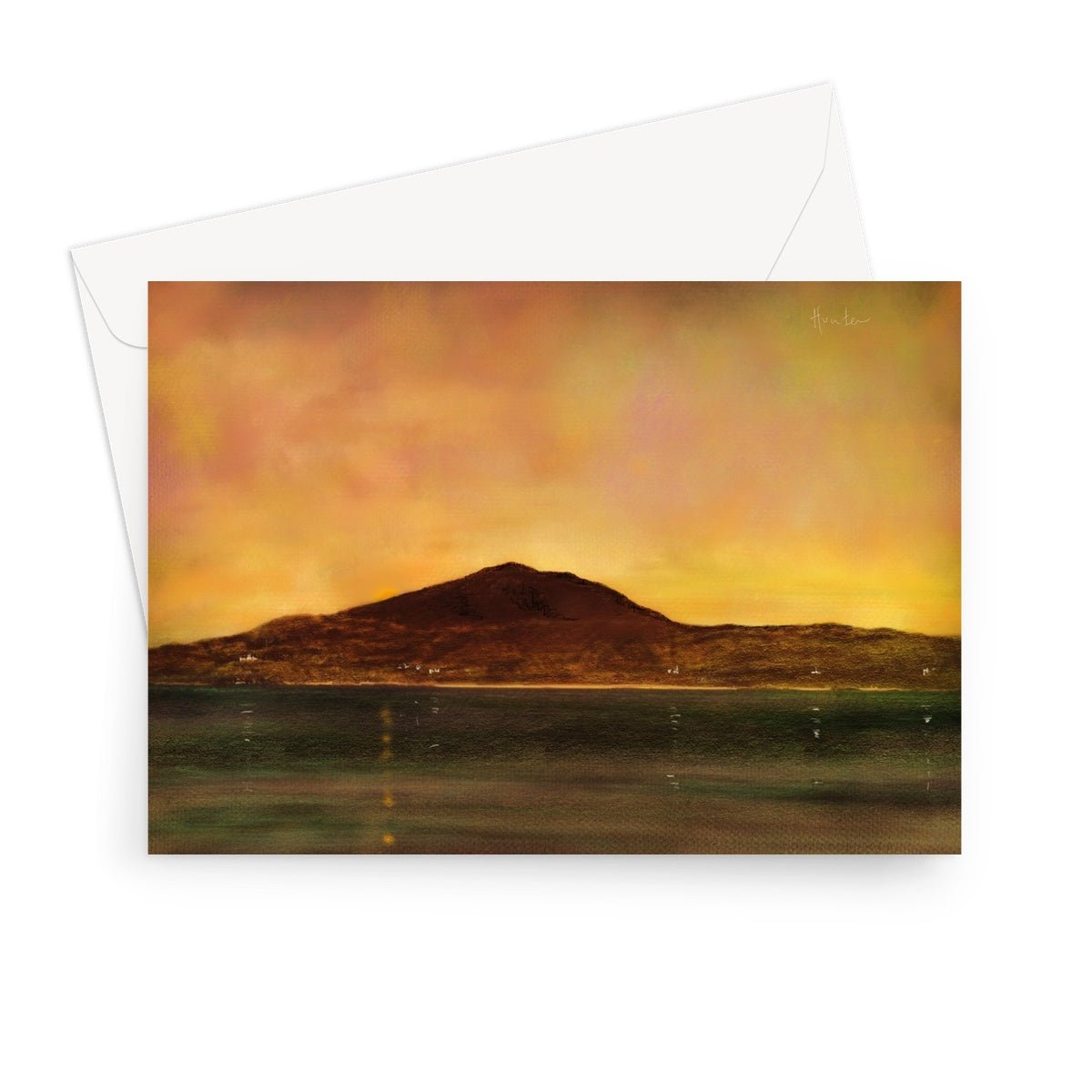 Eriskay Dusk Scottish Art Gifts Greeting Card