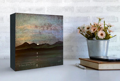 Eriskay Dusk Wooden Art Block