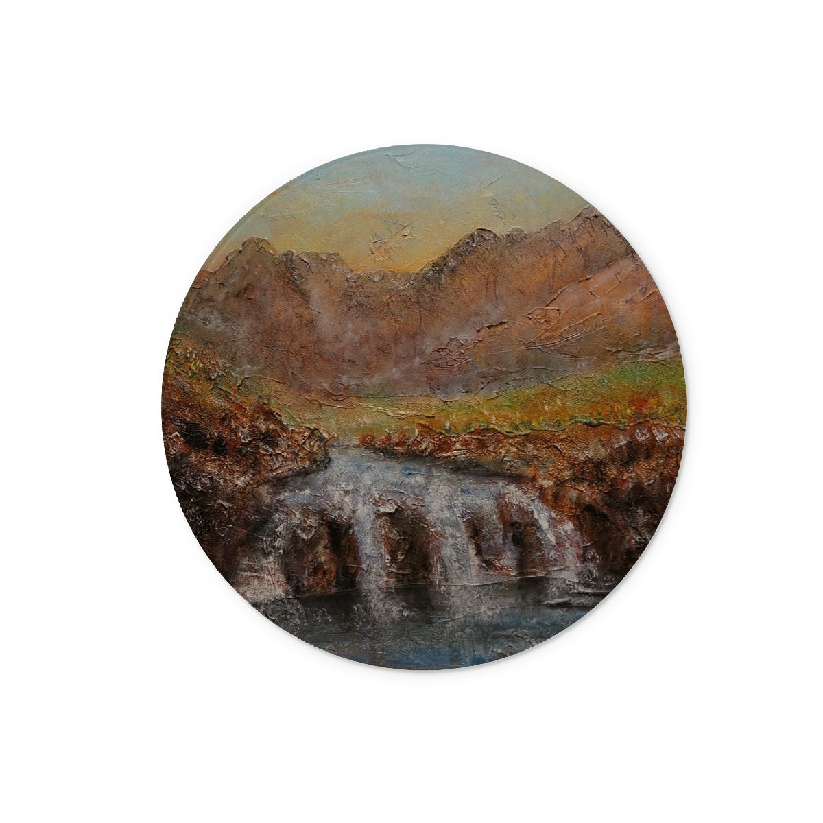 Fairy Pools Dawn Skye Art Gifts Glass Chopping Board