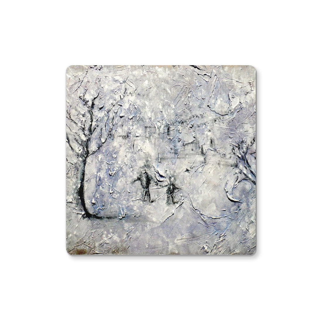 Father Daughter Snow | Scottish Art Gifts | Coaster