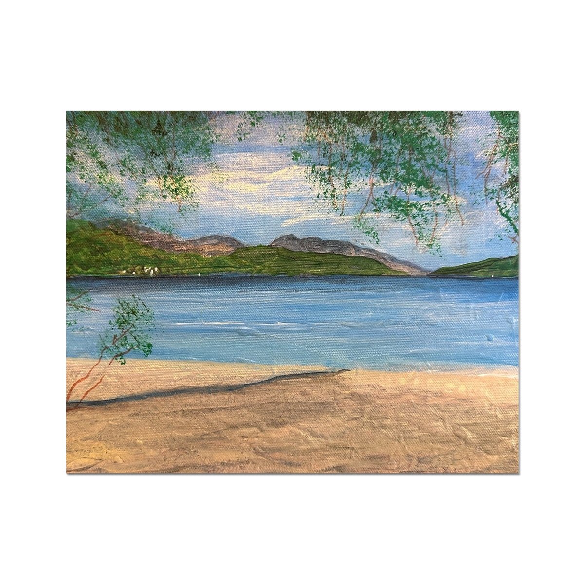 Firkin Point Loch Lomond Painting | Artist Proof Collector Prints From Scotland-Artist Proof Collector Prints-Scottish Lochs & Mountains Art Gallery-20"x16"-Paintings, Prints, Homeware, Art Gifts From Scotland By Scottish Artist Kevin Hunter