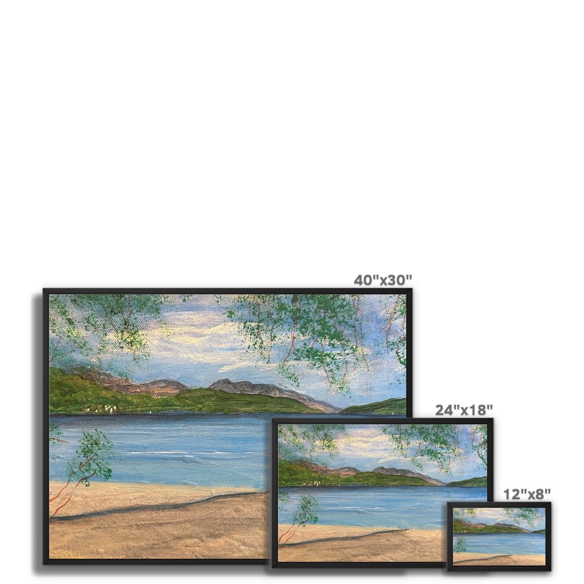 Firkin Point Loch Lomond Painting | Framed Canvas Prints From Scotland