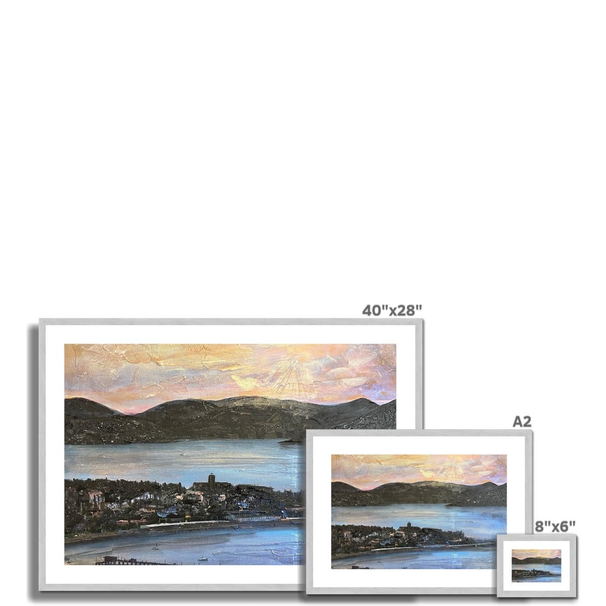 From Lyle Hill Painting | Antique Framed & Mounted Prints From Scotland-Antique Framed & Mounted Prints-River Clyde Art Gallery-Paintings, Prints, Homeware, Art Gifts From Scotland By Scottish Artist Kevin Hunter