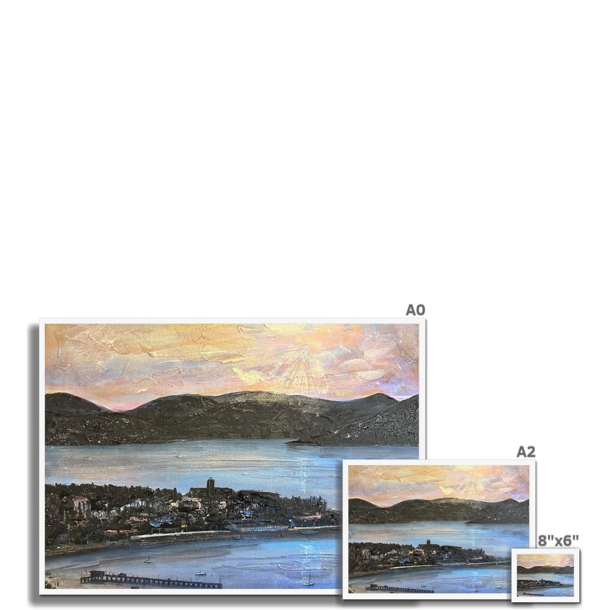 From Lyle Hill Painting | Framed Prints From Scotland-Framed Prints-River Clyde Art Gallery-Paintings, Prints, Homeware, Art Gifts From Scotland By Scottish Artist Kevin Hunter