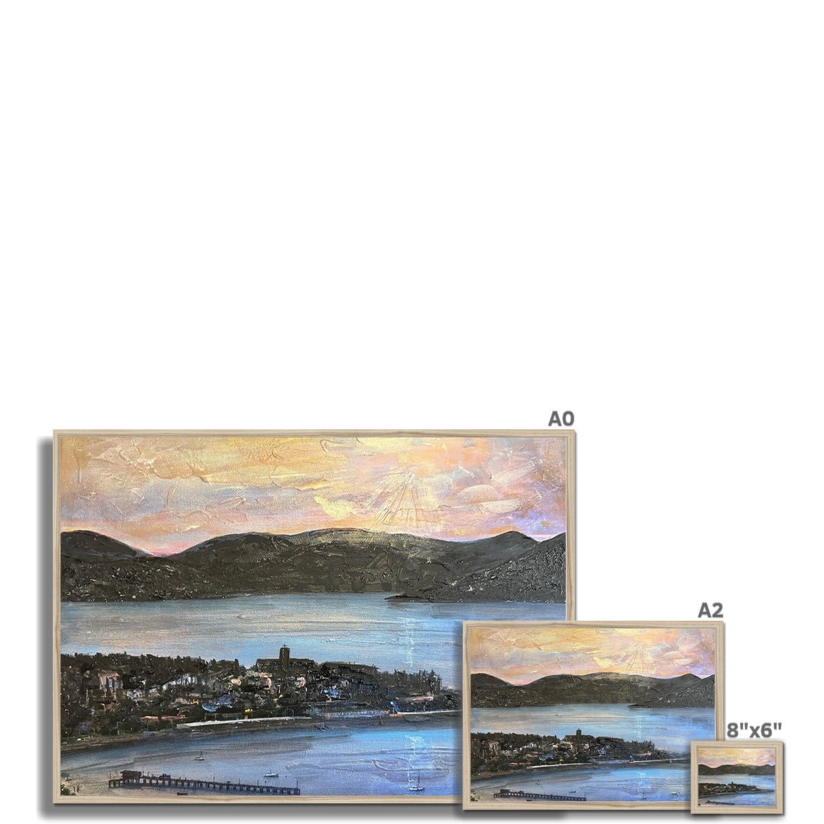 From Lyle Hill Painting | Framed Prints From Scotland-Framed Prints-River Clyde Art Gallery-Paintings, Prints, Homeware, Art Gifts From Scotland By Scottish Artist Kevin Hunter