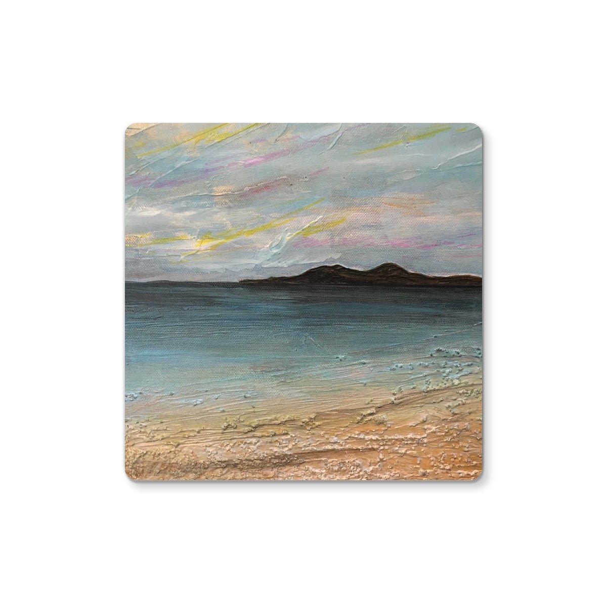 Garrynamonie Beach South Uist Art Gifts Coaster