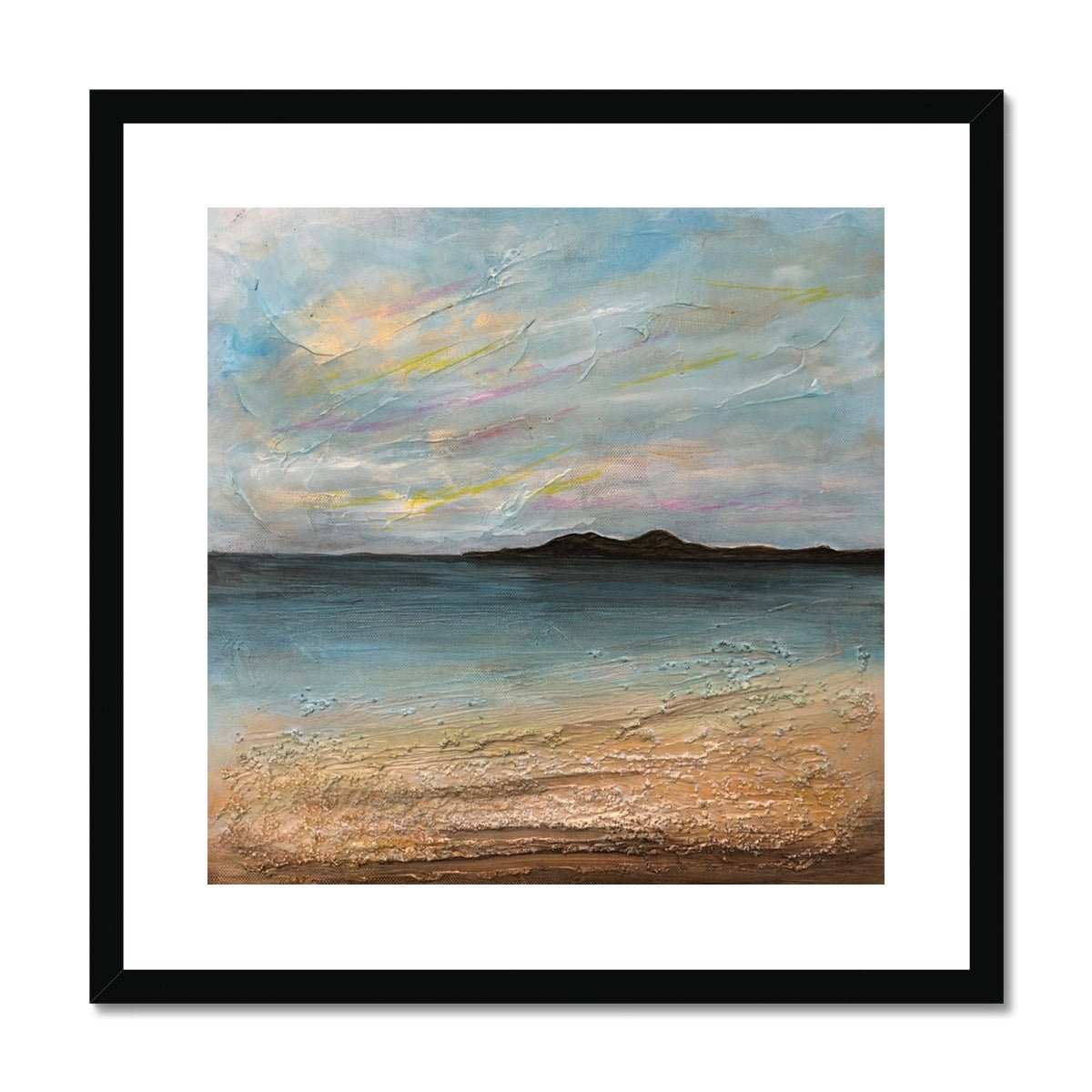 Garrynamonie Beach South Uist Painting | Framed &amp; Mounted Prints From Scotland