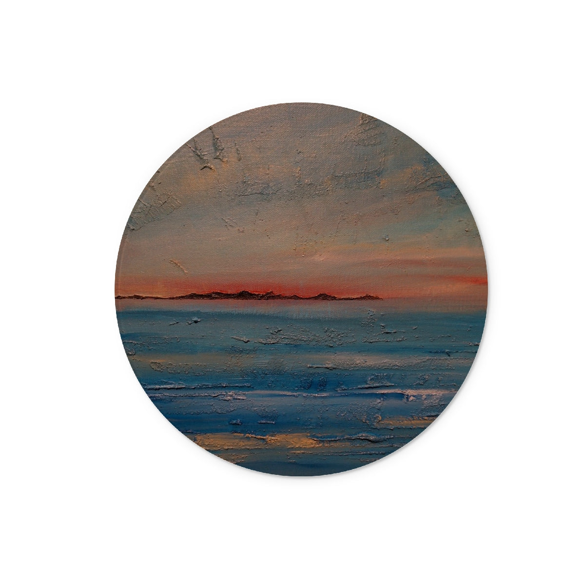 Gigha Sunset Art Gifts Glass Chopping Board