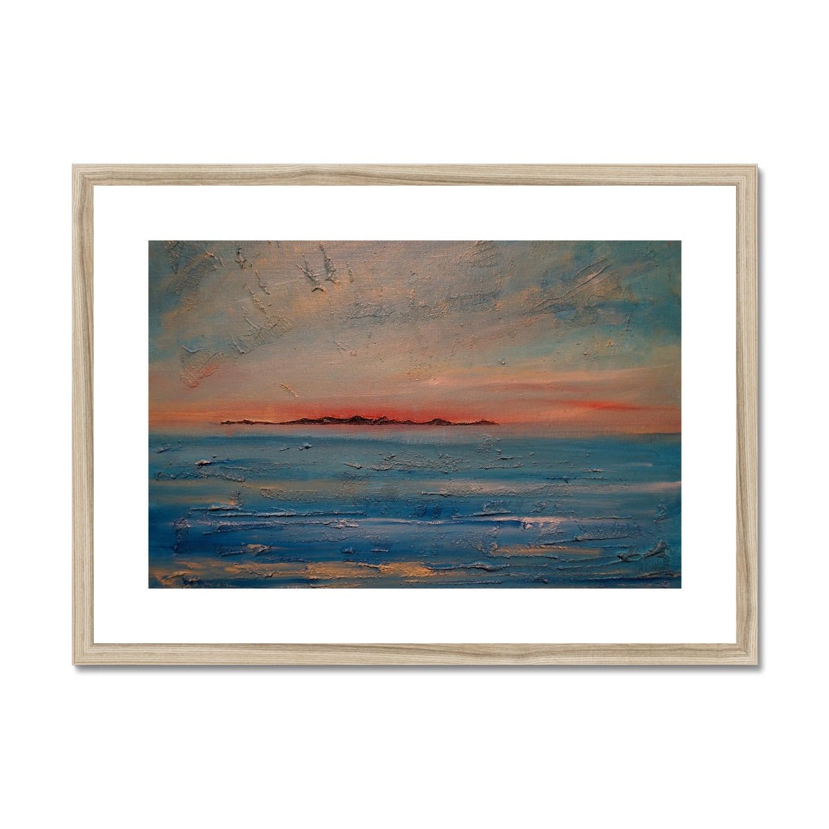 Gigha Sunset Painting | Framed &amp; Mounted Prints From Scotland