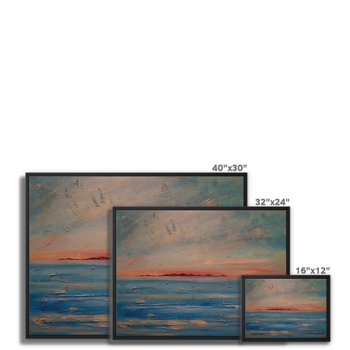 Gigha Sunset Painting | Framed Canvas Prints From Scotland