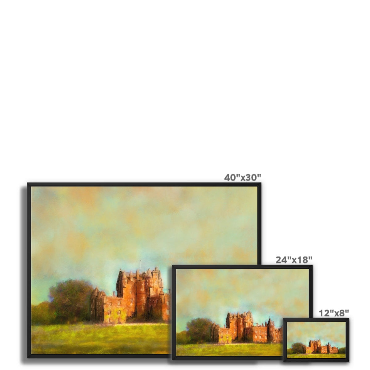 Glamis Castle Painting | Framed Canvas Prints From Scotland