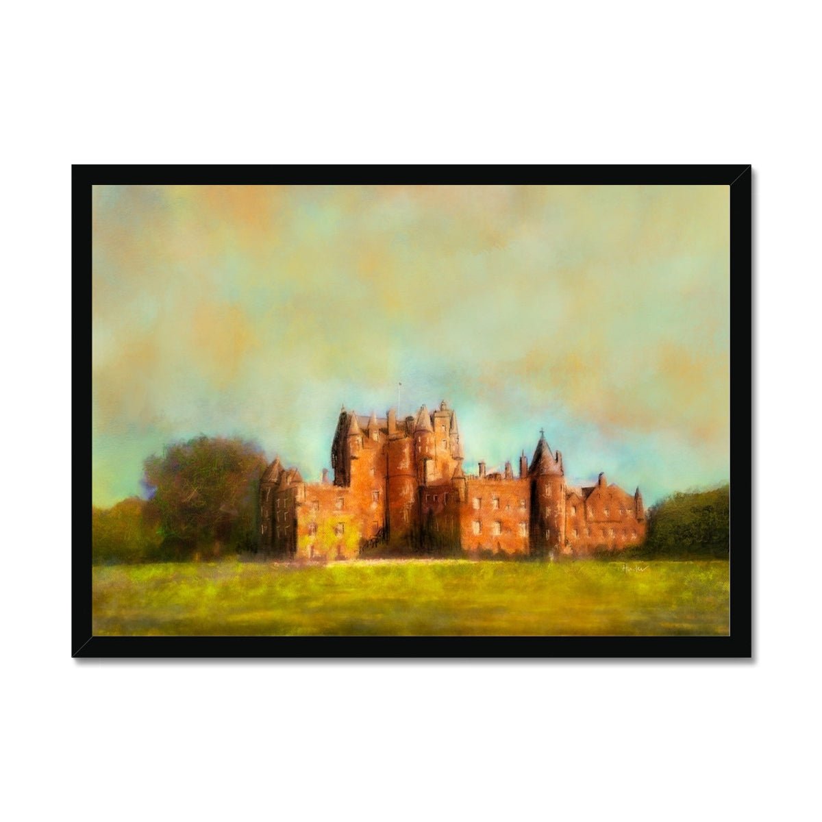 Glamis Castle Painting | Framed Prints From Scotland