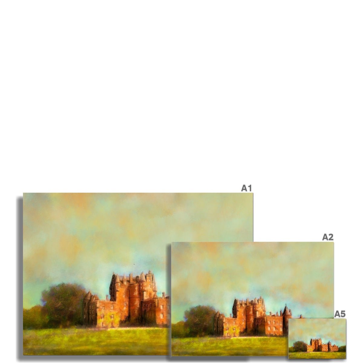 Glamis Castle Painting Scotland | Signed Scottish Fine Art Prints