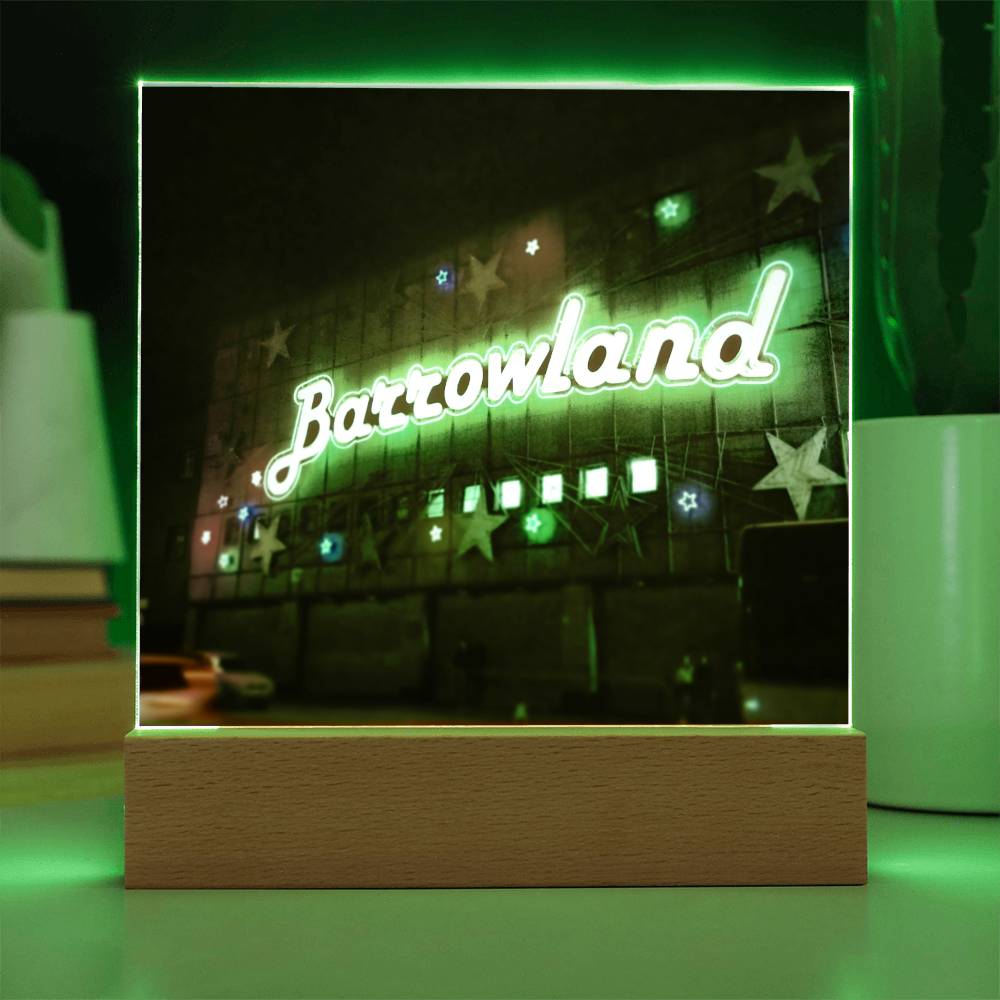 Glasgow Barrowlands illuminated Neon Acrylic Art Plaque