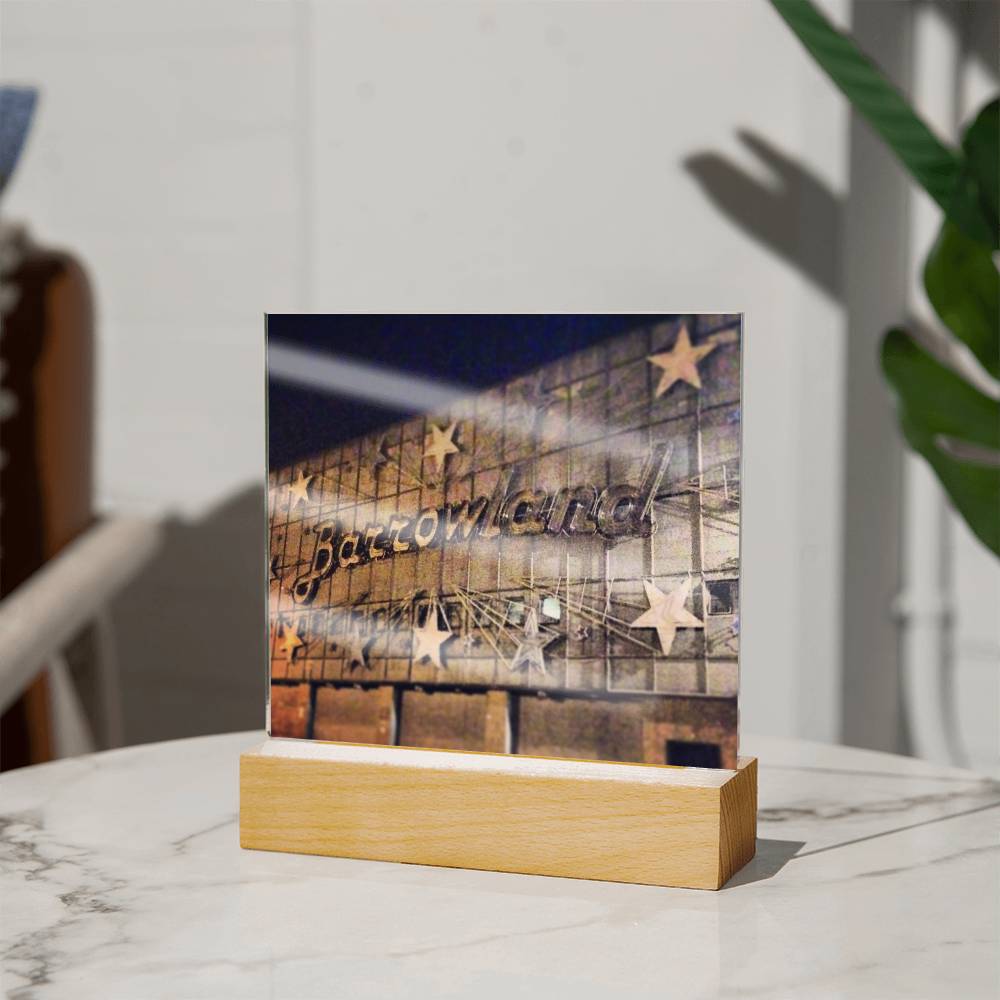 Glasgow Barrowlands Shows Over illuminated Neon Acrylic Art Plaque