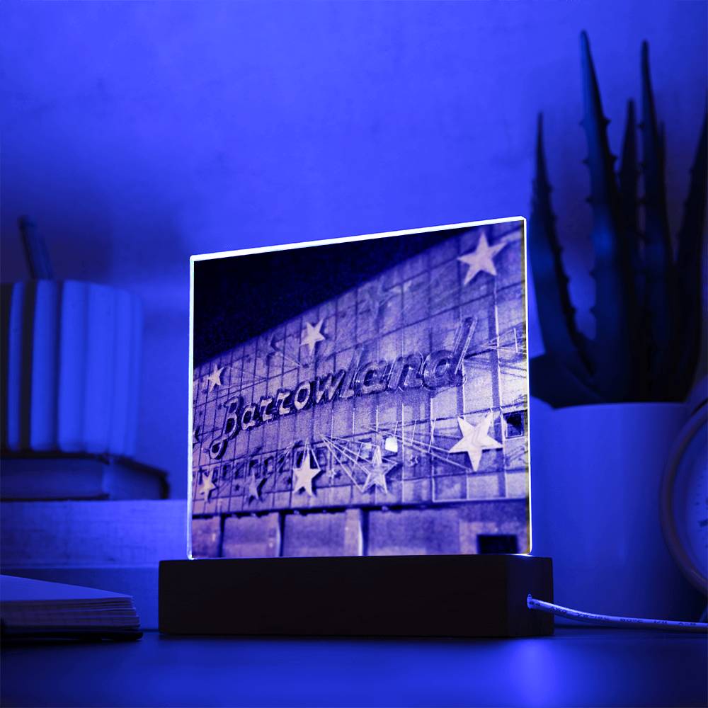 Glasgow Barrowlands Shows Over illuminated Neon Acrylic Art Plaque