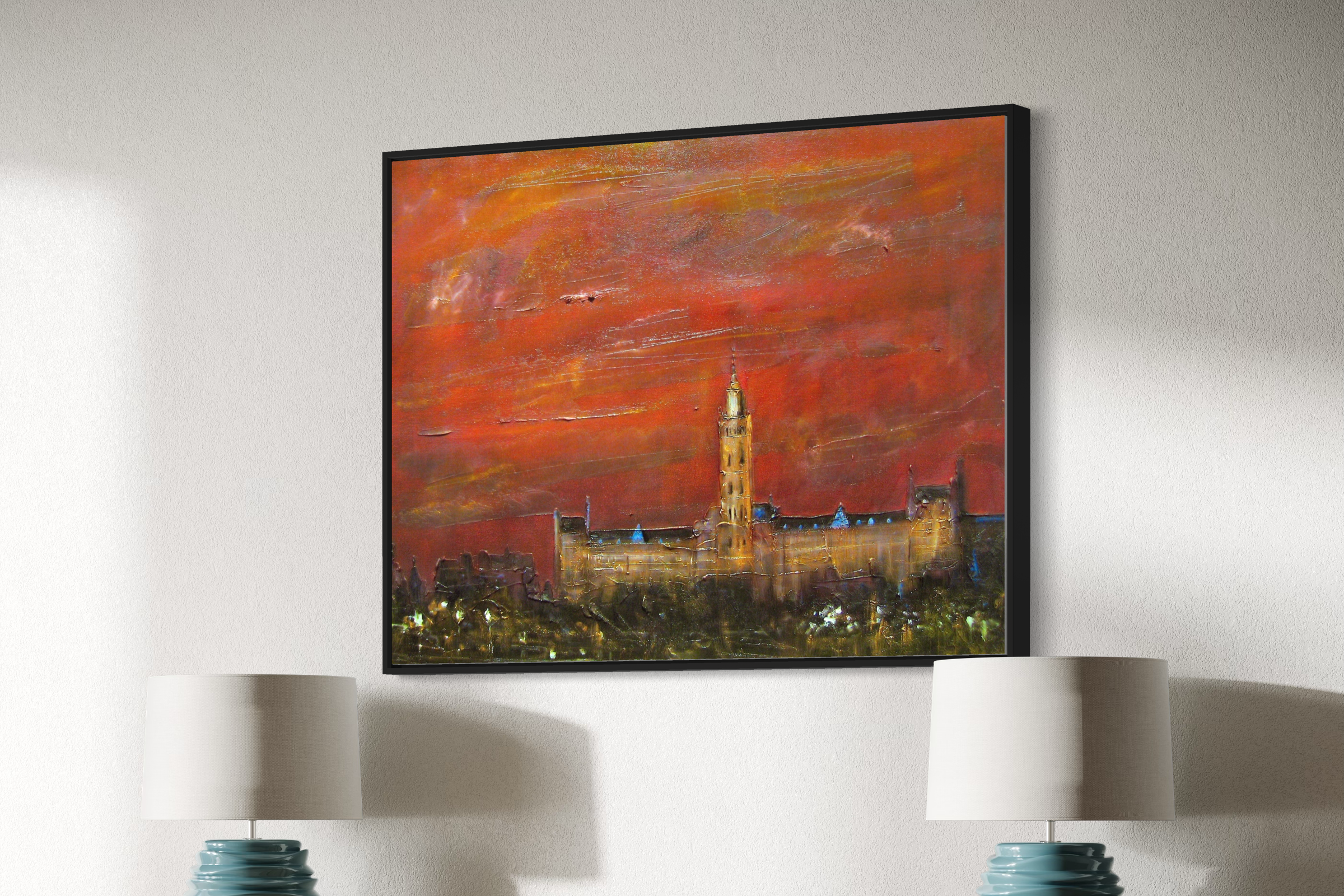 Glasgow Landscape Canvas Art Prints From Scotland-Edinburgh & Glasgow Art Gallery