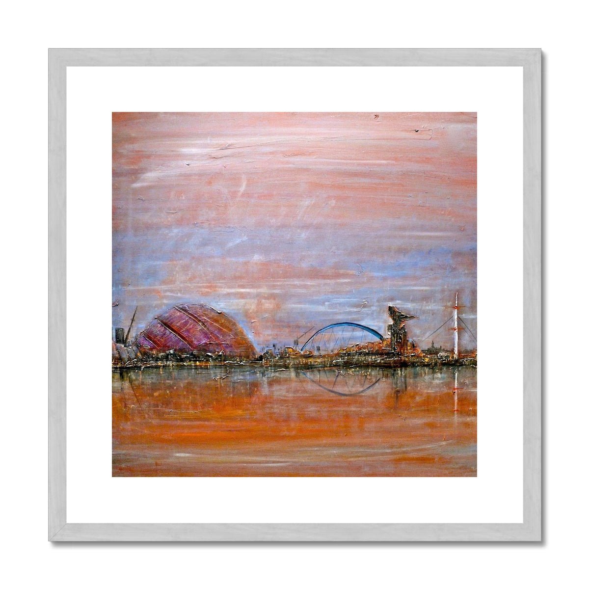 Glasgow Harbour Painting | Antique Framed & Mounted Prints From Scotland